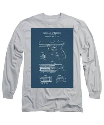 Glock AP95797 Crossover Mens 2XL Grey Long Sleeve T-Shirt